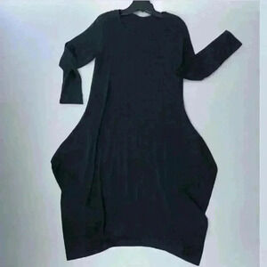Bryn Walker Oversized Lagenlook Long Stretchy Tulip Dress Size Small